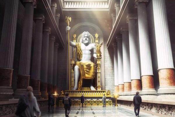 origen Estatua de Zeus en Olimpia