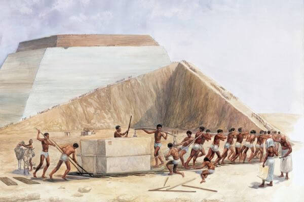 cómo se construyó la gran pirámide