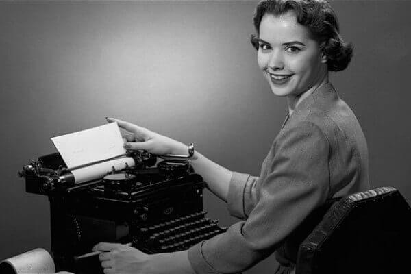 origen e historia de la máquina de escribir