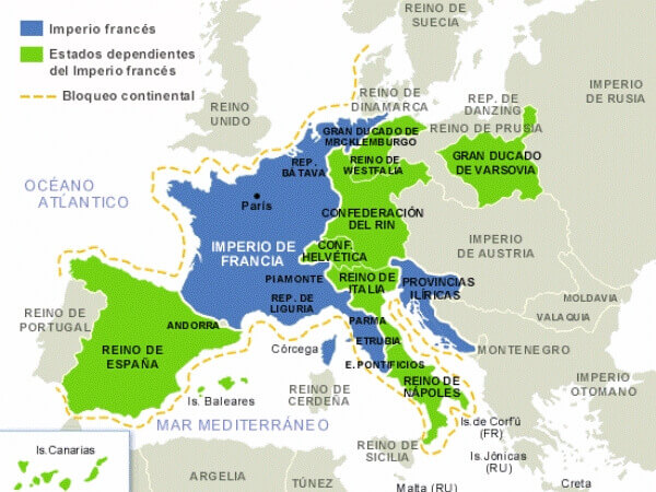 qué países conquistó Napoleón