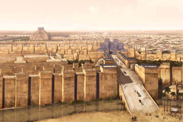 cuándo se construyó la Muralla de Babilonia