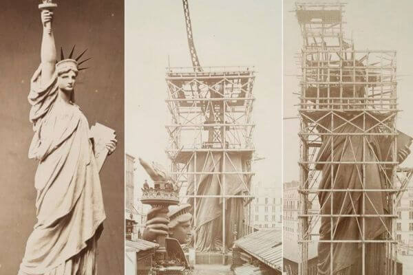 dónde se construyó la Estatua de la Libertad
