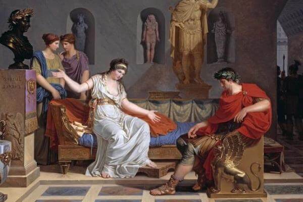 Julio César y Cleopatra