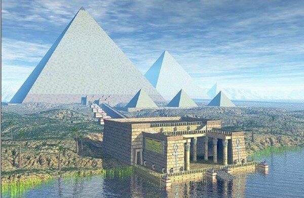 historia de las pirámides de giza