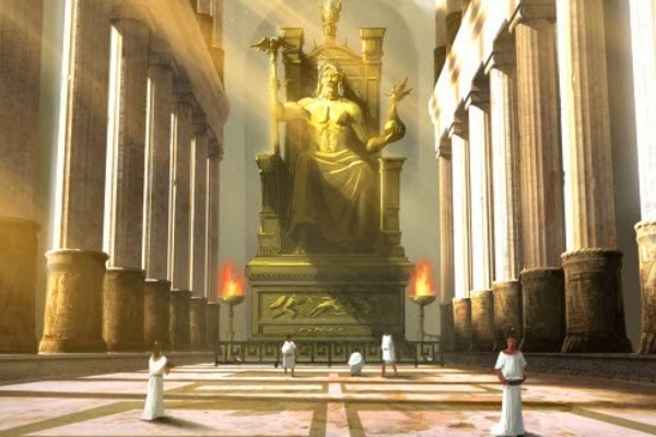 quién construyó la estatua de Zeus