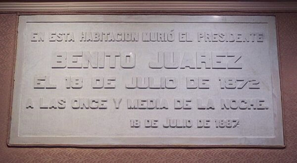cómo y dónde murió Benito Juárez