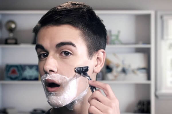 historia del afeitado
