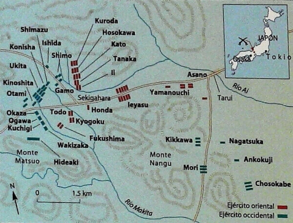 estrategia Batalla de Sekigahara