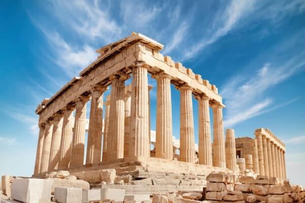Partenón de Atenas ruinas