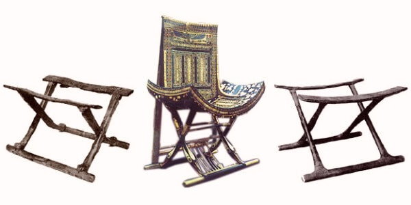 historia de la silla en antiguo Egipto